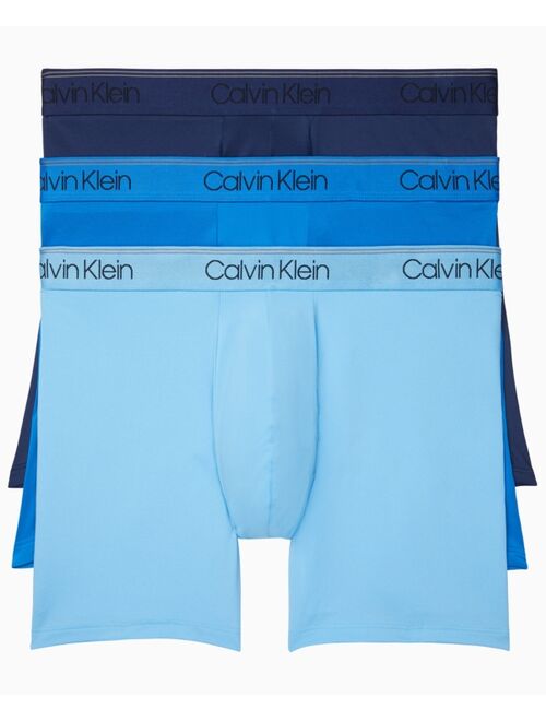 Calvin Klein Men's Big & Tall Microfiber Stretch 3 Pack Boxer Brief