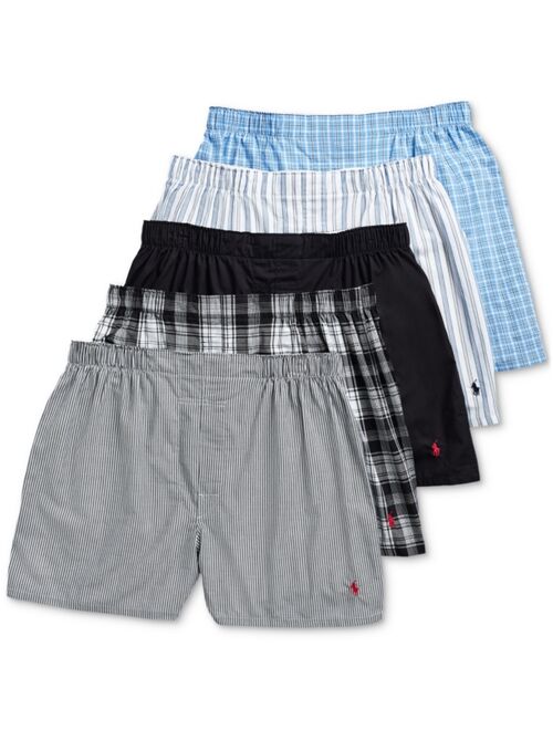 Polo Ralph Lauren Men's 5-Pack Woven Boxers