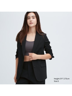 Women's Single-Breasted Relaxed Tailored Jacket