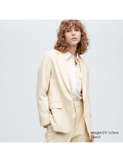 Women's Single-Breasted Relaxed Tailored Jacket