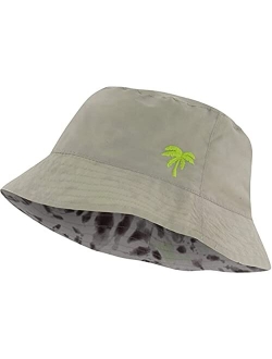 Addie & Tate Bucket Hat for Girls & Boys, Packable Double Sided Reversible Beach Sun Kids Bucket Hat - Ages 4-14