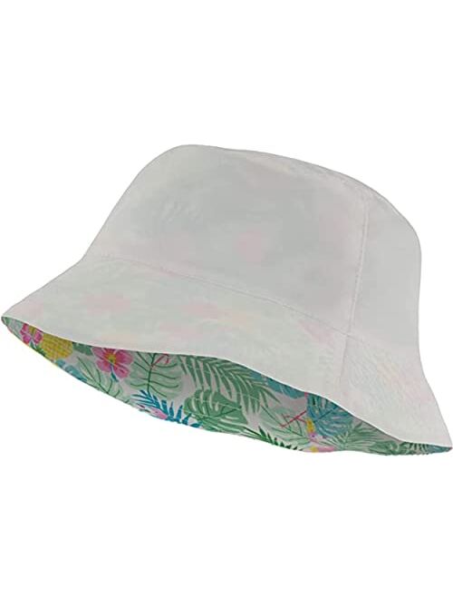 Addie & Tate Bucket Hat for Girls & Boys, Packable Double Sided Reversible Beach Sun Kids Bucket Hat - Ages 4-14