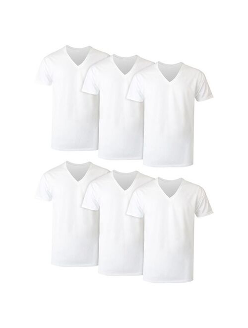 Men's Hanes 6-Pack Ultimate Soft & Breathable V-Neck Tees