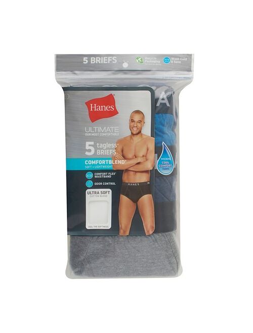 Men's Hanes 5-pack ComfortBlend Fresh IQ Briefs