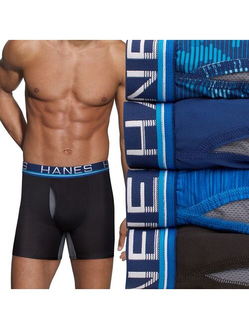 Buy Men's Hanes Sport 4Pack XTemp Total Support Pouch Boxer Briefs