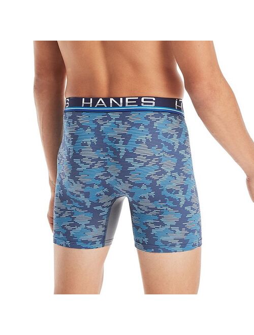 Men's Hanes Sport 4-Pack X-Temp Total Support Pouch Boxer Briefs