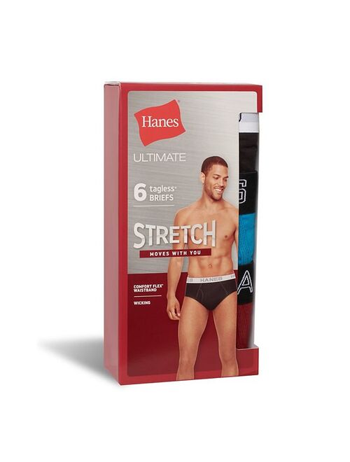 Men's Hanes Ultimate 6-Pack Stretch Briefs