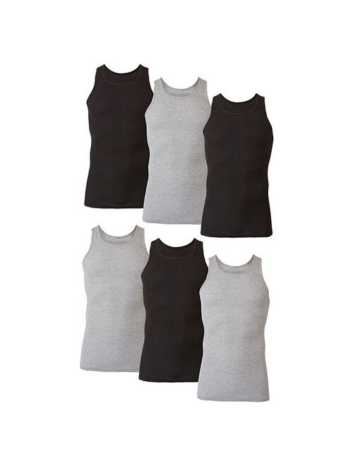 Men's Hanes Ultimate 6-pack Dyed A-Shirts