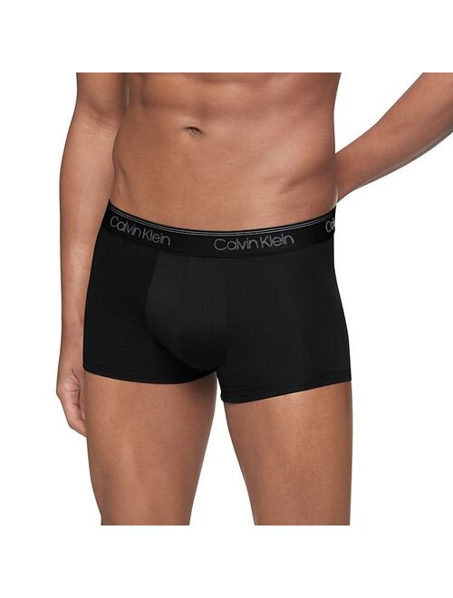 Mens Calvin Klein 3-Pack Microfiber Stretch Low-Rise Trunks