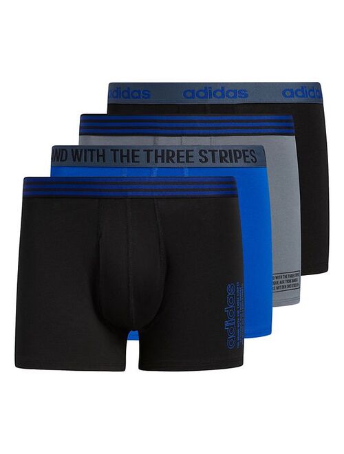 Men's adidas 4-pack Core Stretch Cotton Trunks