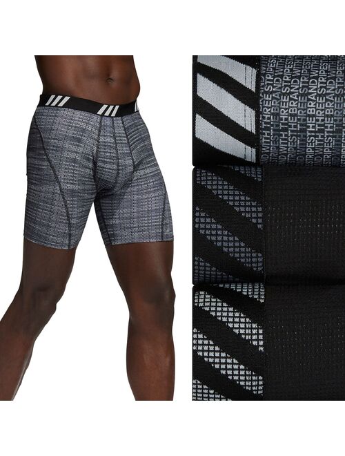 Men's adidas 3-pack Sport Performance Mesh Patterned Boxer Briefs