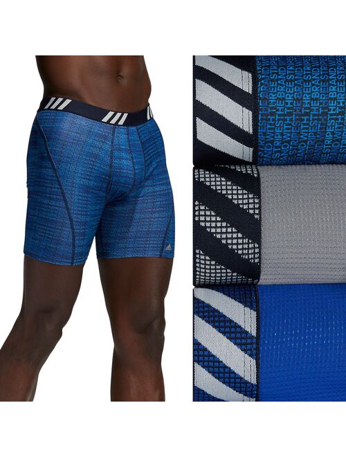 Men's adidas 3-pack Sport Performance Mesh Patterned Boxer Briefs