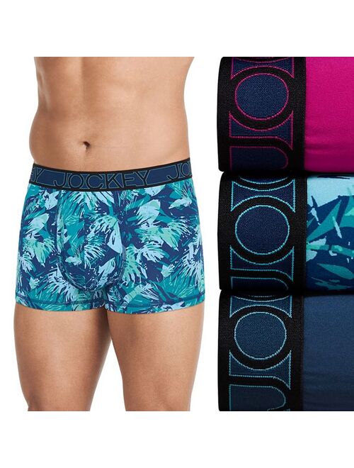 Men's Jockey 3-Pack Active Microfiber 2.5" Trunk Briefs