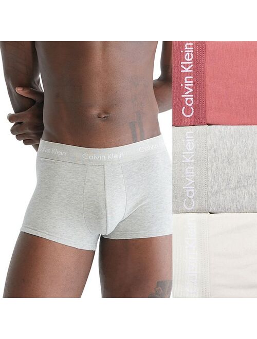 Men's Calvin Klein 3-pack Stretch Low-Rise Trunks