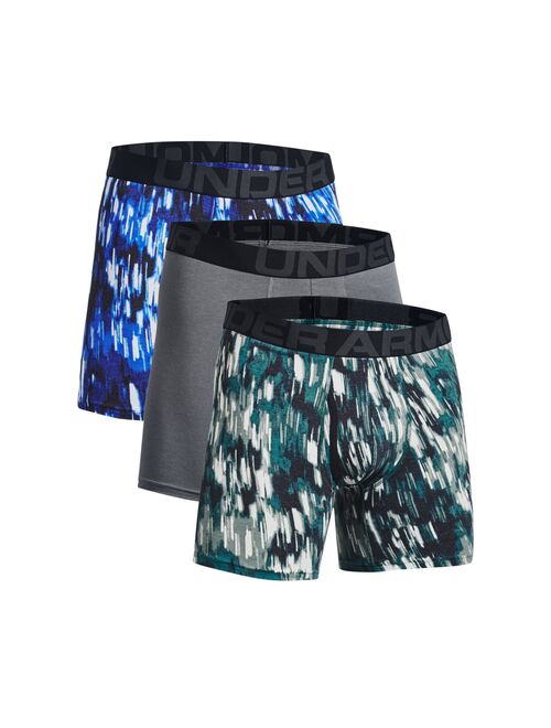 Men's Under Armour 3-pack Charged Cotton Novelty 6-inch Boxerjock Boxer Briefs