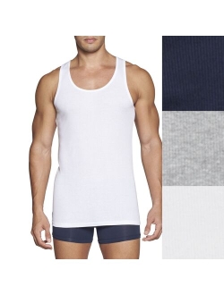 3-pack Cotton Classic Tank Top with Moisture Wicking