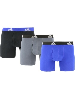 Men's Big & Tall adidas Stretch Cotton 3-Pack Boxer Briefs