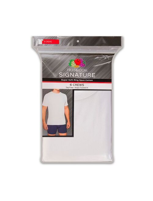 Men's Fruit of the Loom Signature Super Soft Crew Tee (6-pack)