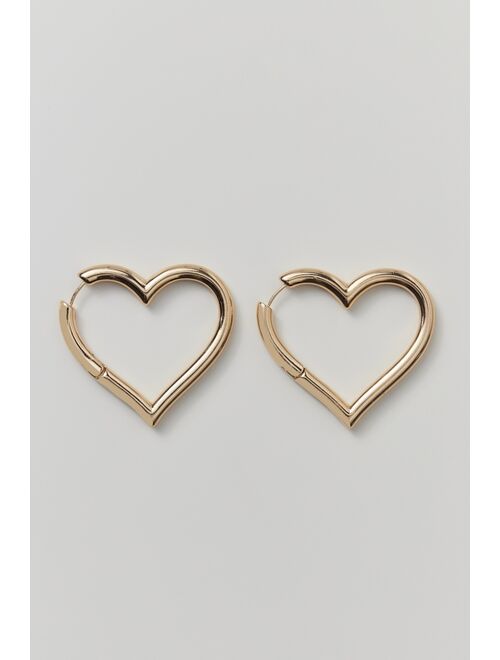 Urban Outfitters Statement Heart Hoop Earring