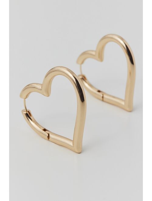 Urban Outfitters Statement Heart Hoop Earring