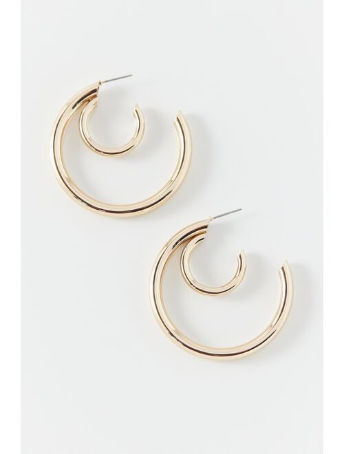 Urban Outfitters Dune Double Hoop Earrings