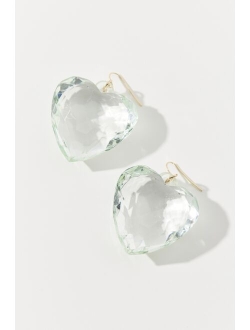 Angelica Faceted Heart Earring