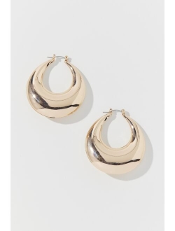 Oversized Tapered Hoop Earring