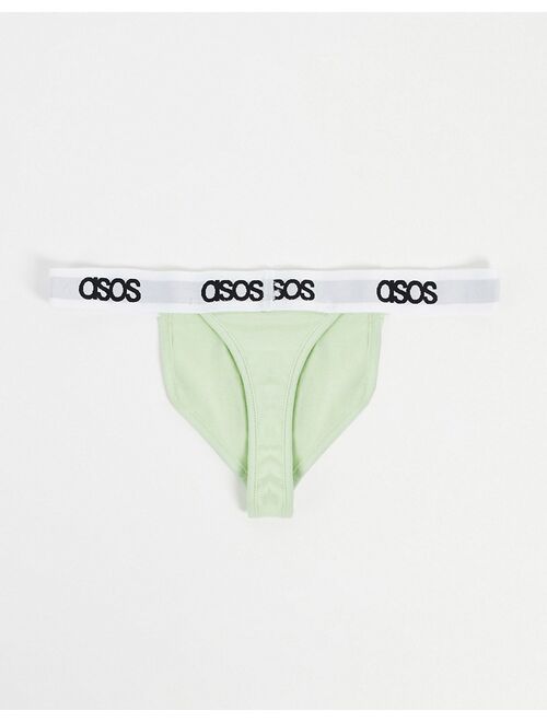 ASOS DESIGN thong with waistband detail