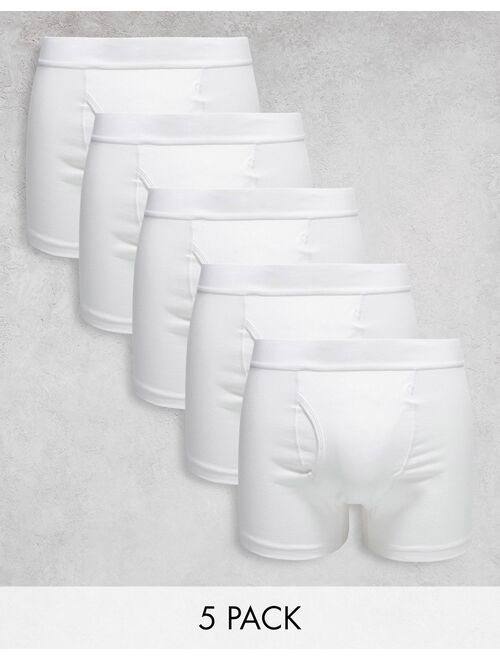 Weekday Johnny 5 pack boxer set in white