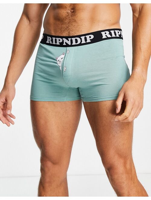 Rip N Dip RIPNDIP peek a nermal boxers in green