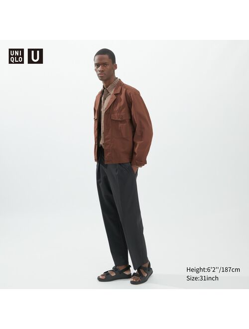 UNIQLO U Wide-Fit Pleated Jersey Pants