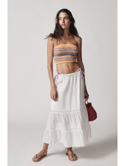 UO Emelie Tiered Midi Skirt