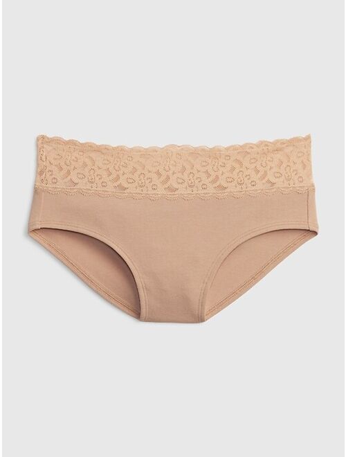 Gap Organic Stretch Cotton Lace Hipster