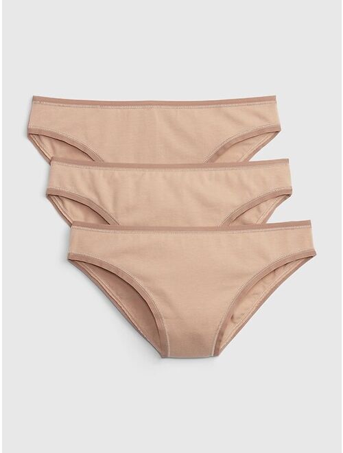 Gap Organic Stretch Cotton Bikini (3-Pack)