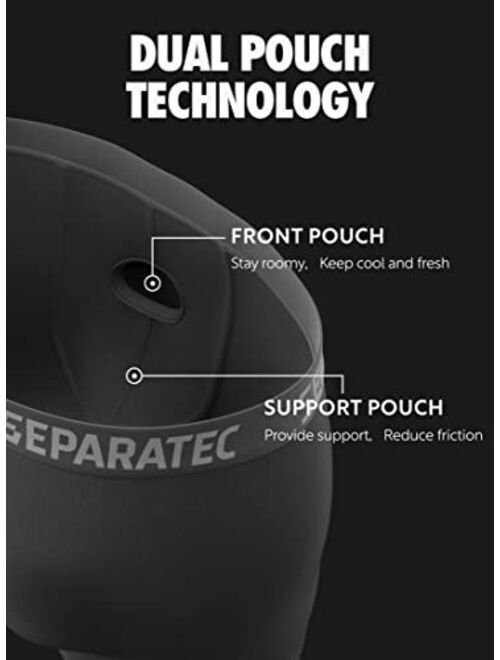 Separatec Men's Underwear Multipack Classic Fit Cotton Dual Pouch Briefs 3 Pack
