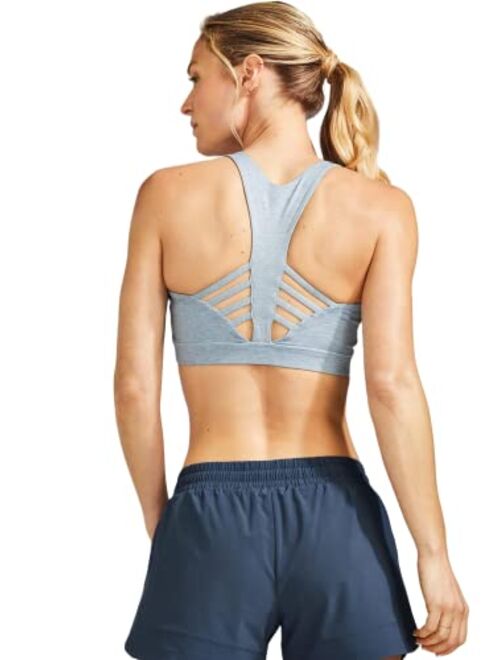 Peloton Womens Heathered Strappy Sports Bra