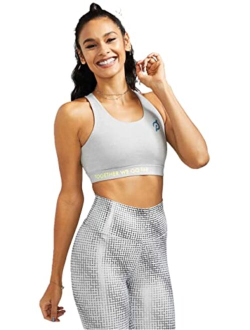 Peloton Womens Heathered Strappy Sports Bra