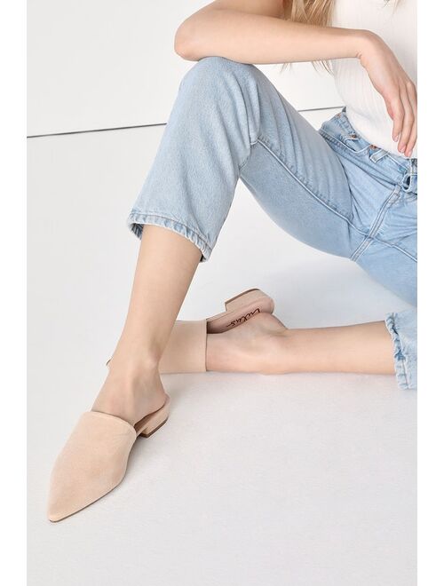 Lulus Lorene White Pointed-Toe Mules