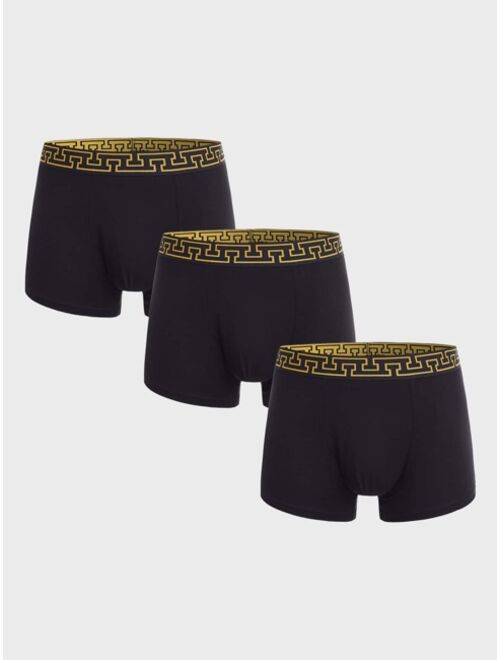 Shein Men 3pcs Tape Waistband Boxer Brief