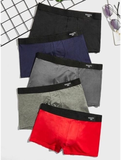 Men 5pack Letter Graphic Boxer Brief