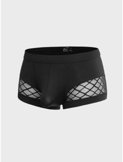 Men Fishnet Insert Boxer Brief