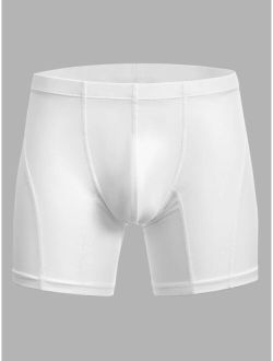 Men Solid Boxer Brief