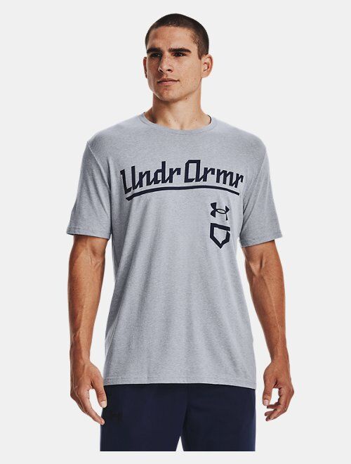 Under Armour Men's UA Baseball Script Short Sleeve