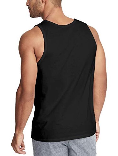 Hat and Beyond Mens Tank Top Soft Performance Boxing Gym Shirts Plain Muscle Tee