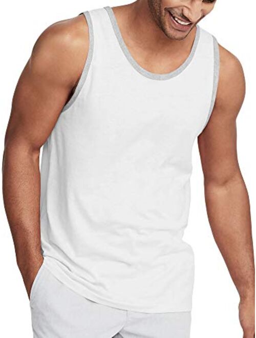 Hat and Beyond Mens Tank Top Soft Performance Boxing Gym Shirts Plain Muscle Tee