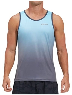 EZRUN Men's Quick Dry Sport Tank Top for Bodybuilding Gym Athletic Jogging Running,Fitness Training Workout Sleeveless Shirts