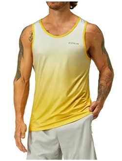 EZRUN Men's Quick Dry Sport Tank Top for Bodybuilding Gym Athletic Jogging Running,Fitness Training Workout Sleeveless Shirts