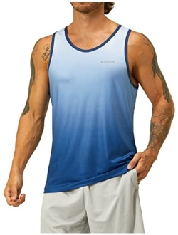 EZRUN Men's Quick Dry Sport Tank Top for Bodybuilding Gym Athletic Jogging Running,Fitness Training Workout Sleeveless Shirts