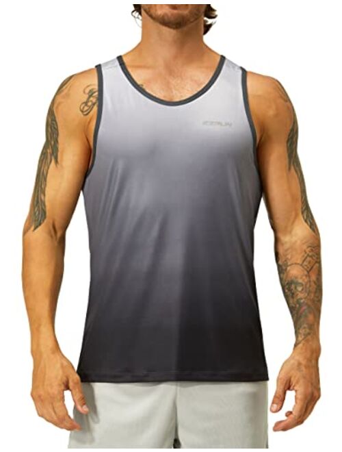 EZRUN Men's Quick Dry Sport Tank Top for Bodybuilding Gym Athletic Jogging Running,Fitness Training Workout Sleeveless Shirts