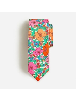 Boys' floral tie in Liberty Meadow Song print